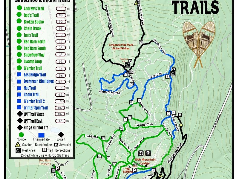 Snowshoe Map