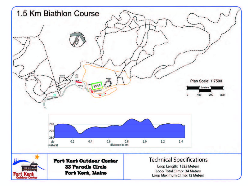 1.5 Km Biathlon Course