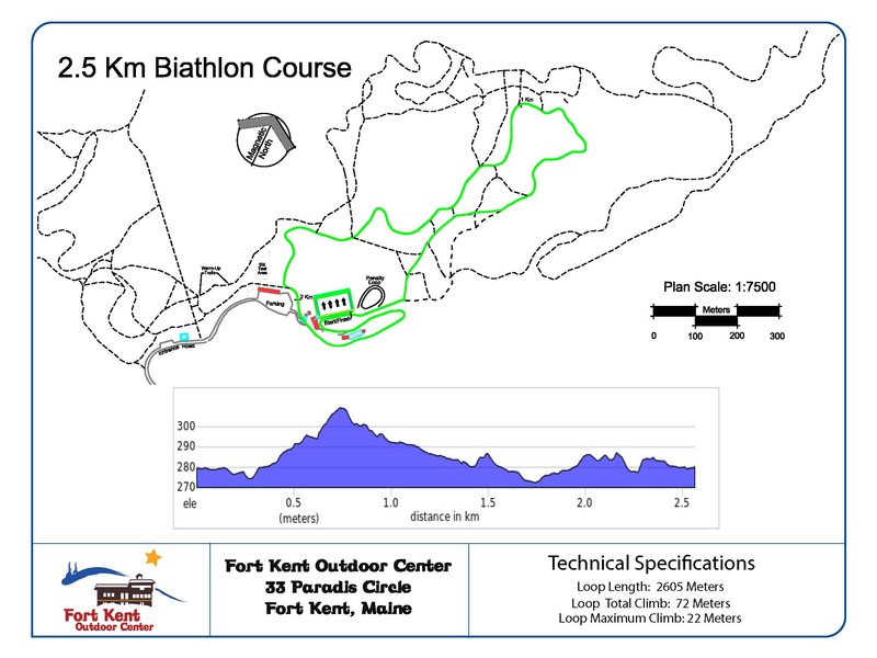 2.5 Km Biathlon Course
